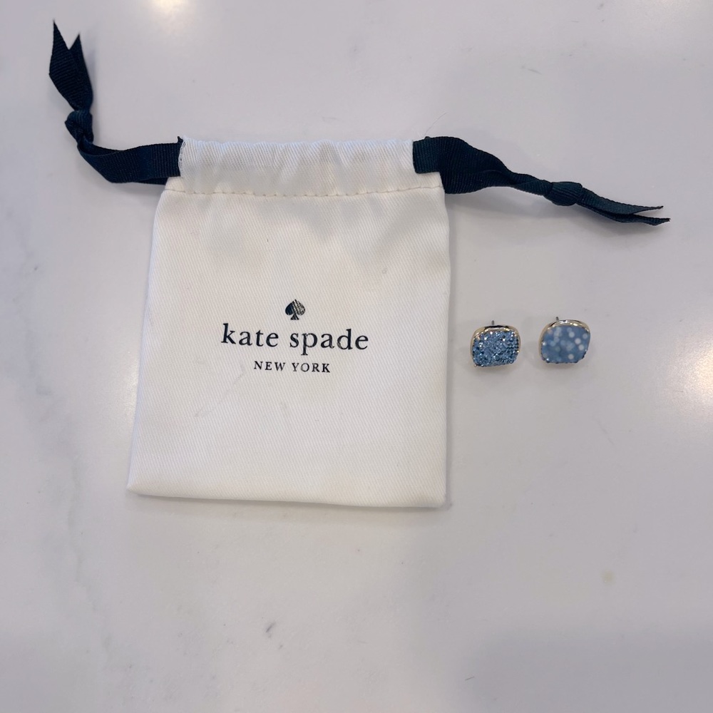 Blue Kate Spade studs